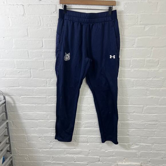 Under Armour Women's Elastic Waist Project Rock Track Sweatpants Blue Size L - Picture 1 of 5